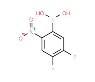 4,5-Difluoro-2-nitrophenylboronic acid (CAS 1150114-59-2) - chemical structure image