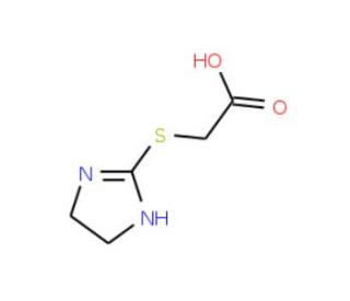 (4,5-Dihydro-1H-imidazol-2-ylsulfanyl)acetic acid - chemical structure image