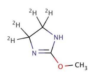 4,5-Dihydro-2-methoxy-1H-imidazole-4,5-d4 (CAS 402788-68-5) - chemical structure image