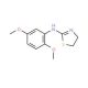 (4,5-Dihydro-thiazol-2-yl)-(2,5-dimethoxy-phenyl)-amine - chemical structure image