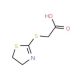 (4,5-Dihydro-thiazol-2-ylsulfanyl)-acetic acid - chemical structure image