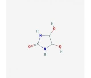 4,5-Dihydroxytetrahydro-2H-imidazol-2-one (CAS 3720-97-6) - chemical structure image