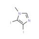 4,5-Diiodo-1-methyl-1H-imidazole (CAS 37067-96-2) - chemical structure image