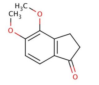 4,5-Dimethoxy-1-indanone (CAS 6342-80-9) - chemical structure image