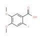 4,5-Dimethoxy-2-iodobenzoic acid (CAS 61203-48-3) - chemical structure image