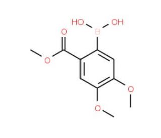 4,5-Dimethoxy-2-(methoxycarbonyl)phenylboronic acid (CAS 1072952-49-8) - chemical structure image