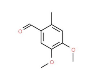 4,5-Dimethoxy-2-methylbenzaldehyde (CAS 7721-62-2) - chemical structure image