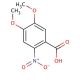 4,5-Dimethoxy-2-nitrobenzoic Acid (CAS 4998-07-6) - chemical structure image