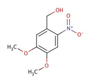 4,5-Dimethoxy-2-nitrobenzyl alcohol (CAS 1016-58-6) - chemical structure image