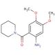 4,5-dimethoxy-2-(piperidin-1-ylcarbonyl)aniline - chemical structure image