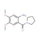 4,5-dimethoxy-2-(pyrrolidin-1-ylcarbonyl)aniline - chemical structure image