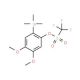 4,5-Dimethoxy-2-(trimethylsilyl)phenyl Trifluoromethanesulfonate (CAS 866252-52-0) - chemical structure image