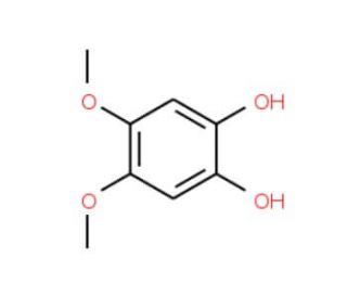 4,5-Dimethoxycatechol (CAS 1664-27-3) - chemical structure image
