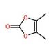 4,5-Dimethyl-1,3-dioxol-2-one (CAS 37830-90-3) - chemical structure image