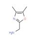 (4,5-dimethyl-1,3-oxazol-2-yl)methanamine - chemical structure image
