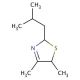 4,5-Dimethyl-2-isobutyl-3-thiazoline (CAS 65894-83-9) - chemical structure image