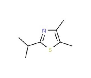 4,5-Dimethyl-2-isopropyl thiazole (CAS 53498-30-9) - chemical structure image