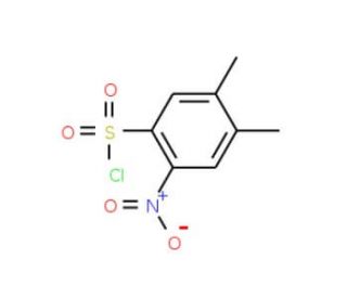 4,5-dimethyl-2-nitrobenzenesulfonyl chloride (CAS 838840-90-7) - chemical structure image