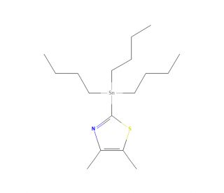 4,5-Dimethyl-2-(tributylstannyl)-1,3-thiazole (CAS 938181-92-1) - chemical structure image
