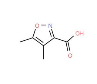 4,5-Dimethyl-isoxazole-3-carboxylic acid (CAS 100047-61-8) - chemical structure image