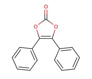 4,5-Diphenyl-1,3-dioxol-2-one (CAS 21240-34-6) - chemical structure image