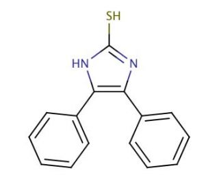 4,5-Diphenyl-2-imidazolethiol (CAS 2349-58-8) - chemical structure image