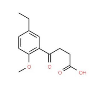 4-(5-Ethyl-2-methoxy-phenyl)-4-oxo-butyric acid - chemical structure image