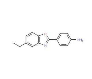 4-(5-Ethyl-benzooxazol-2-yl)-phenylamine - chemical structure image