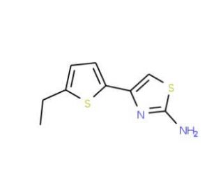 4-(5-Ethyl-thiophen-2-yl)-thiazol-2-ylamine - chemical structure image