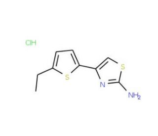4-(5-Ethyl-thiophen-2-yl)-thiazol-2-ylaminehydrochloride - chemical structure image