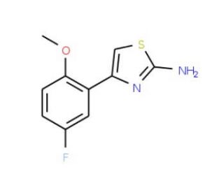 4-(5-fluoro-2-methoxyphenyl)-1,3-thiazol-2-amine (CAS 715-89-9) - chemical structure image