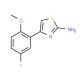 4-(5-fluoro-2-methoxyphenyl)-1,3-thiazol-2-amine (CAS 715-89-9) - chemical structure image