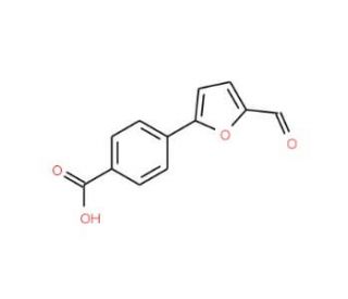 4-(5-formyl-2-furyl)benzoic acid (CAS 39245-15-3) - chemical structure image