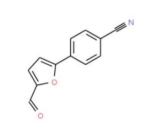 4-(5-Formyl-furan-2-yl)-benzonitrile - chemical structure image