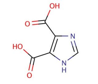 4,5-Imidazoledicarboxylic acid (CAS 570-22-9) - chemical structure image