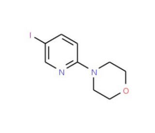 4-(5-Iodo-2-pyridinyl)morpholine (CAS 470463-42-4) - chemical structure image