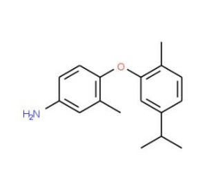 4-(5-Isopropyl-2-methylphenoxy)-3-methylaniline - chemical structure image