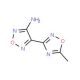 4-(5-Methyl-1,2,4-oxadiazol-3-yl)-1,2,5-oxadiazol-3-amine - chemical structure image