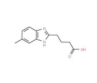 4-(5-Methyl-1H-benzoimidazol-2-yl)-butyric acid - chemical structure image