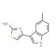 4-(5-Methyl-1H-indol-3-yl)-thiazol-2-ylamine - chemical structure image