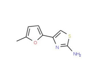 4-(5-methyl-2-furyl)-1,3-thiazol-2-amine (CAS 1634-46-4) - chemical structure image