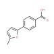 4-(5-Methyl-2-furyl)benzoic acid (CAS 53782-63-1) - chemical structure image