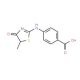 4-(5-Methyl-4-oxo-4,5-dihydro-thiazol-2-ylamino)-benzoic acid - chemical structure image