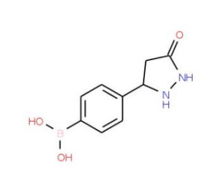 4-(5-Oxopyrazolidin-3-yl)benzeneboronic acid (CAS 874290-64-9) - chemical structure image