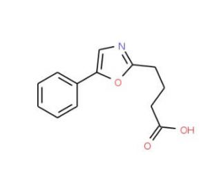 4-(5-phenyl-1,3-oxazol-2-yl)butanoic acid - chemical structure image