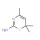4,6,6-Trimethyl-6H-[1,3]thiazin-2-ylamine - chemical structure image