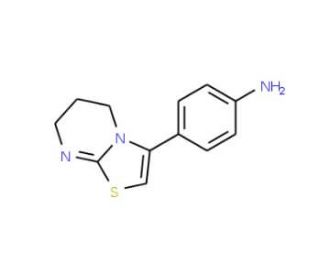 4-(6,7-dihydro-5H-[1,3]thiazolo[3,2-a]pyrimidin-3-yl)aniline - chemical structure image