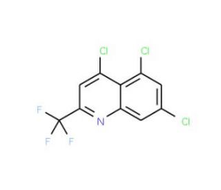 4,6,8-Trichloro-2-(trifluoromethyl)quinoline (CAS 18706-37-1) - chemical structure image