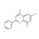 4,6-Dibromo-8-methyl-2-phenylquinoline (CAS 1189107-70-7) - chemical structure image