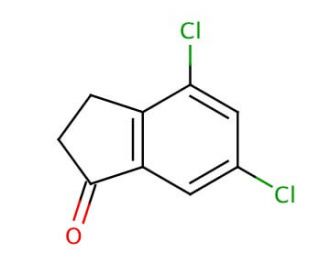 4,6-Dichloro-1-indanone (CAS 52397-81-6) - chemical structure image